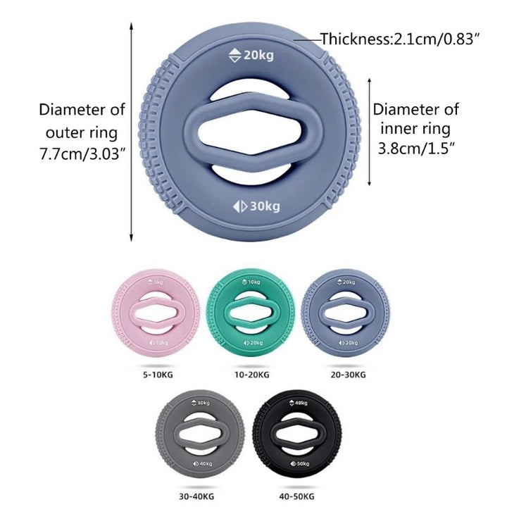 Ultimate Hand Grip Strengthener & Finger Exerciser Rings
