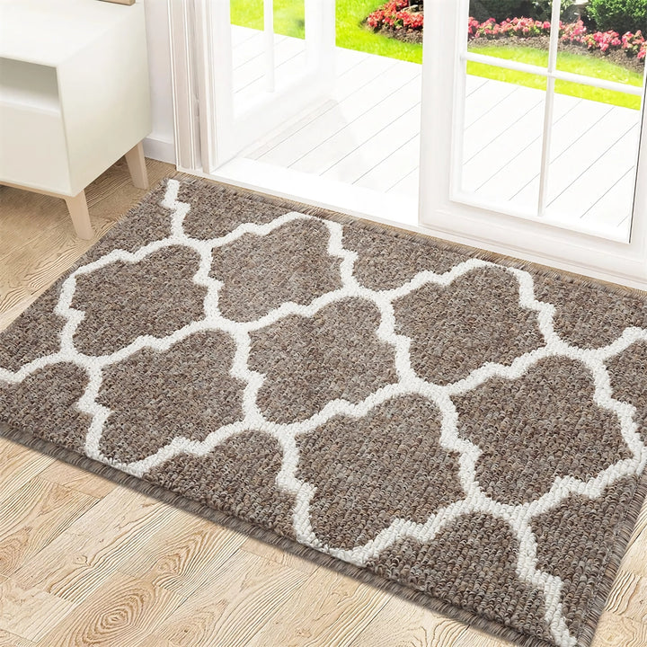 Absorbent Non-Slip Indoor Doormat - Low-Profile Dirt-Resistant Entryway Mat