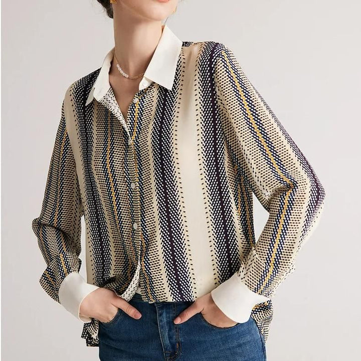 Striped Silk Blouse