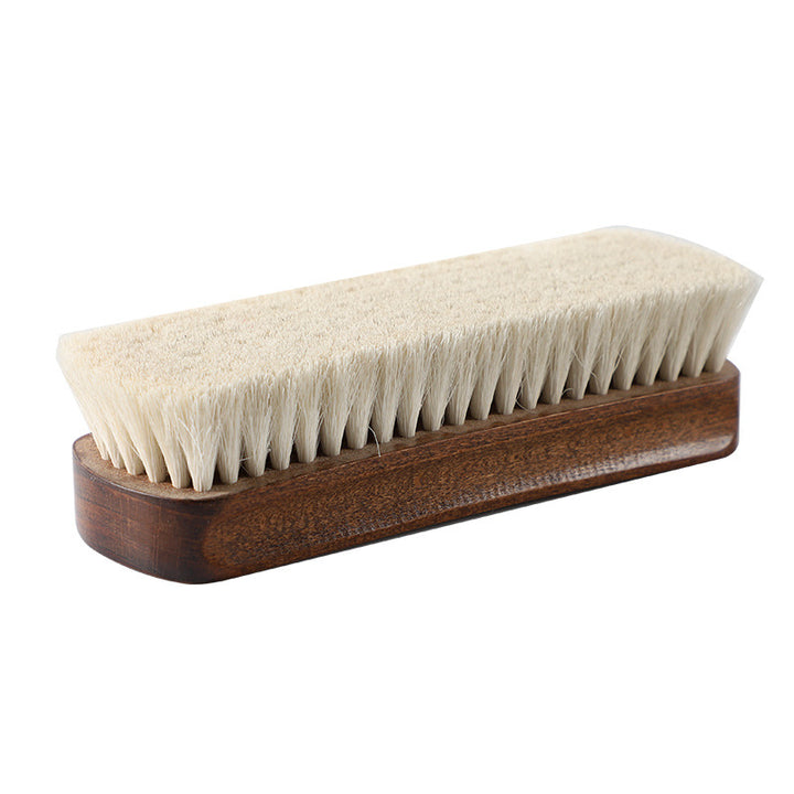 Eco-Friendly Wooden Wool Shoe Brush for Gentle Cleaning