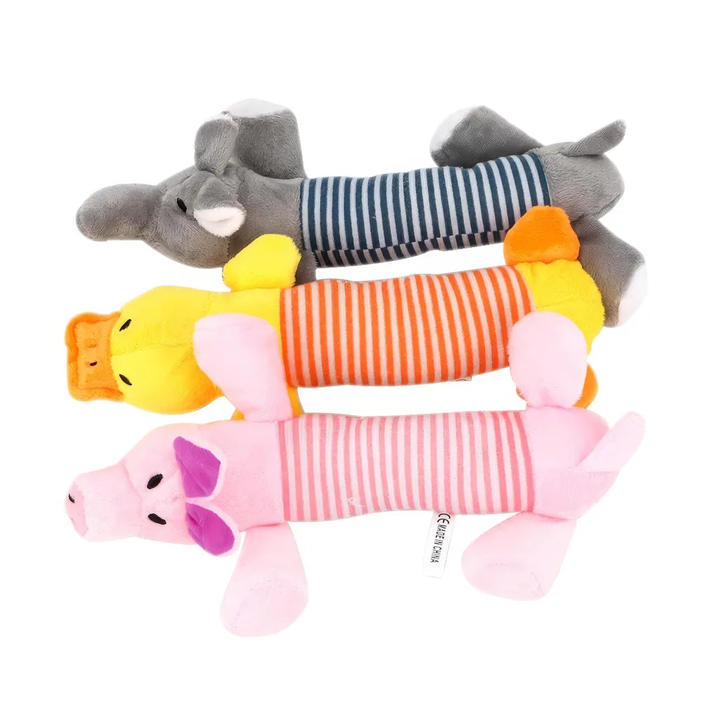 Dog Cat Plush Squeak Toys