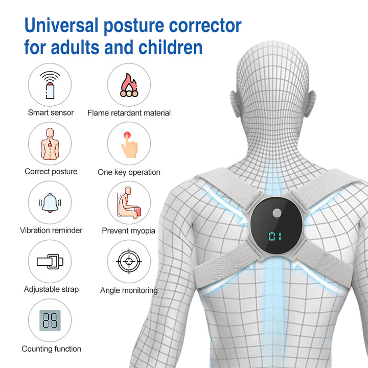 Smart Posture Correction Belt - Ergonomic Back & Shoulder Corrector