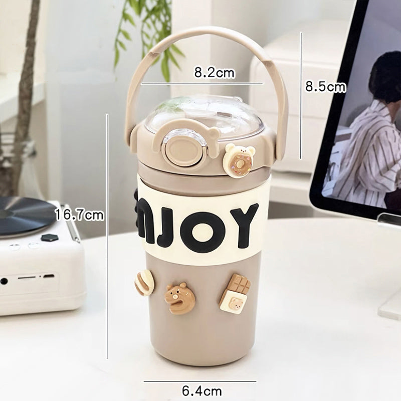 Portable Cute Thermos for Hot Coffee & Tea