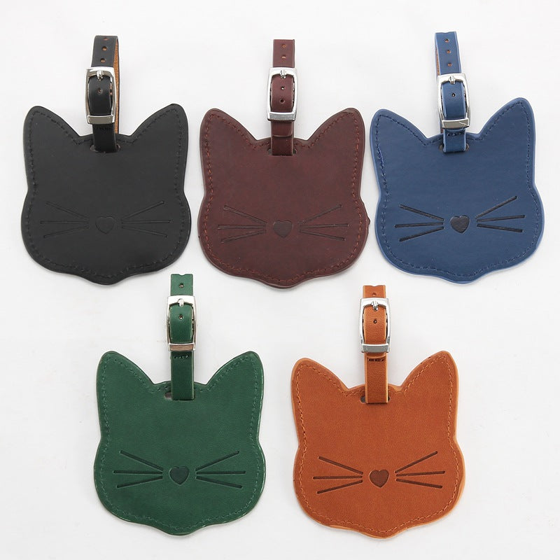 Cute Cartoon Cat Luggage Tag