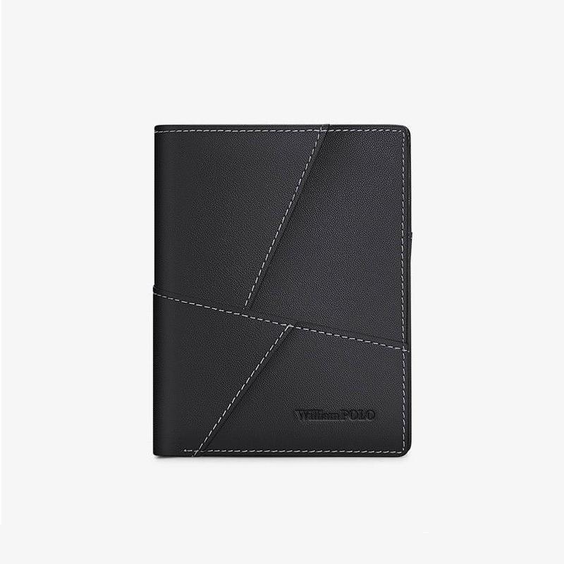 Men's Ultra-Thin Leather Wallet – Vertical Multi-Functional Card Holder