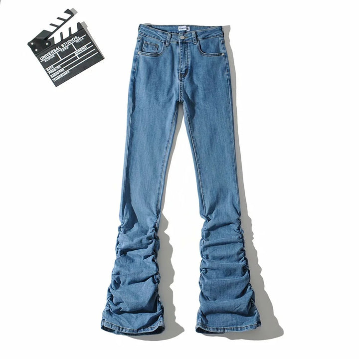 Women's Skinny Mop Pants Denim Trousers