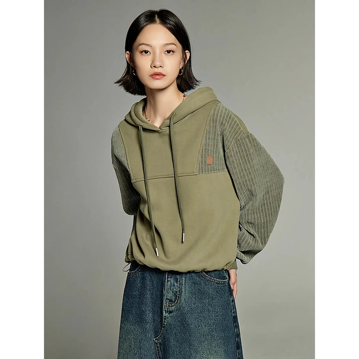 Women's Fleece Hooded Pullover - Casual Winter Sweatshirt