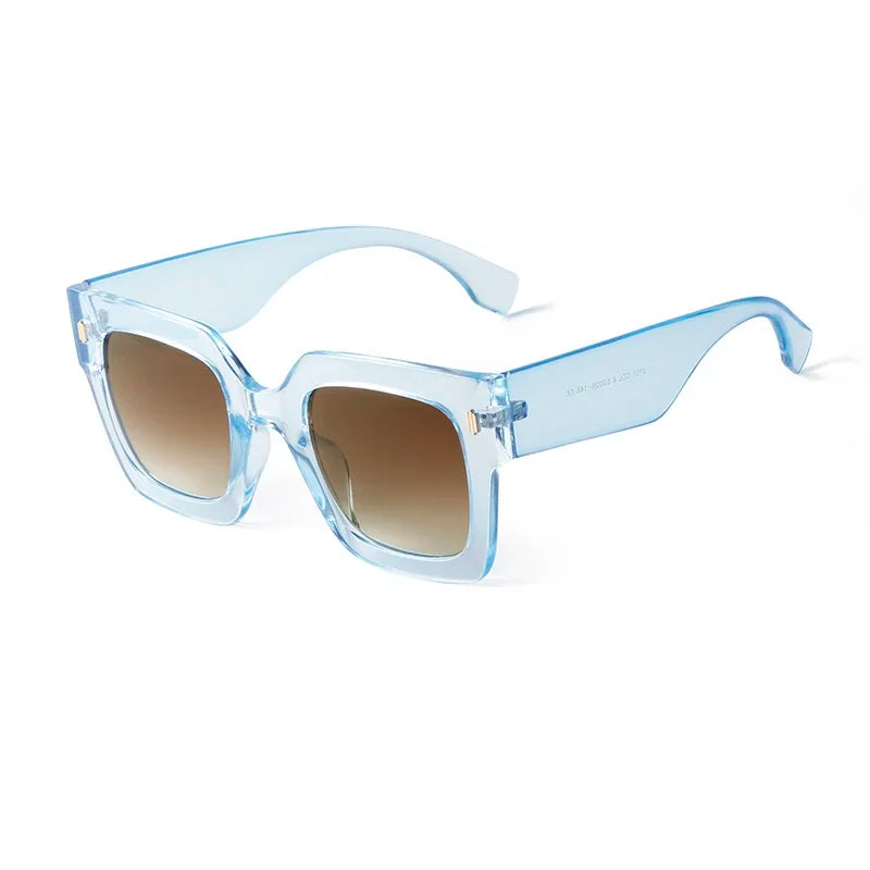 Retro Square Frame Cat Eye Sunglasses