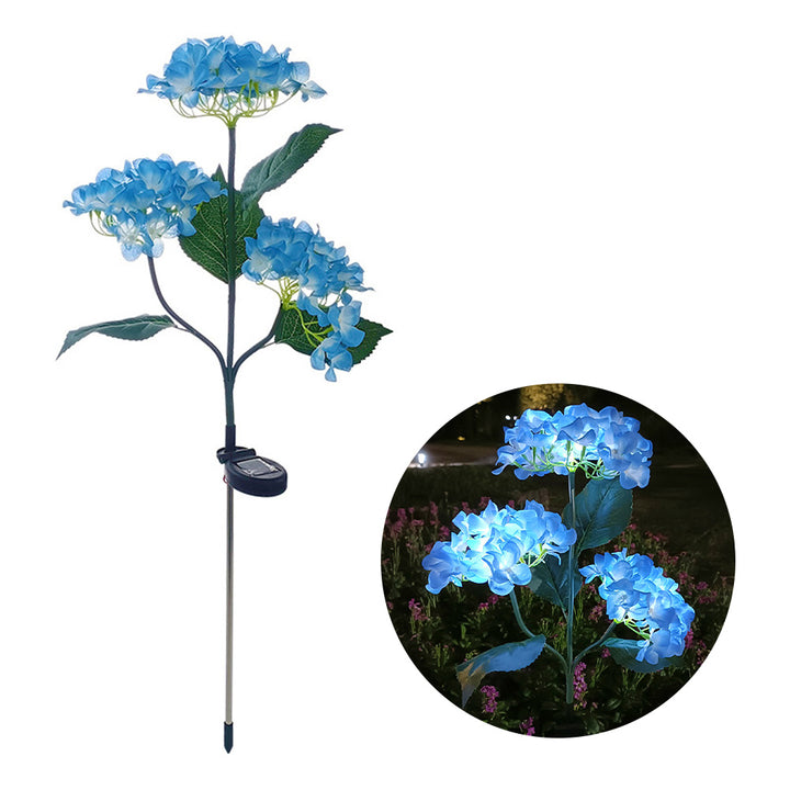 Hydrangea Rose Solar LED Garden Lights