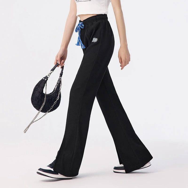 Trendy Flared Split Pants for Women