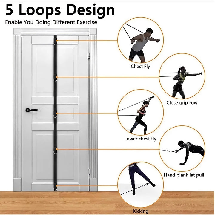 Upgrade Door Anchor Strap for Resistance Bands: Portable Gym Attachment