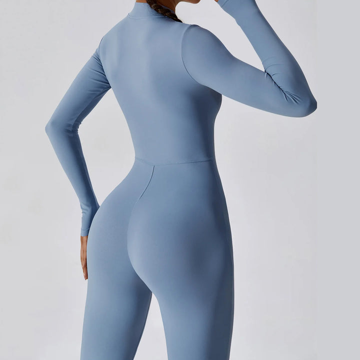 Women's Long-Sleeve Yoga Jumpsuit