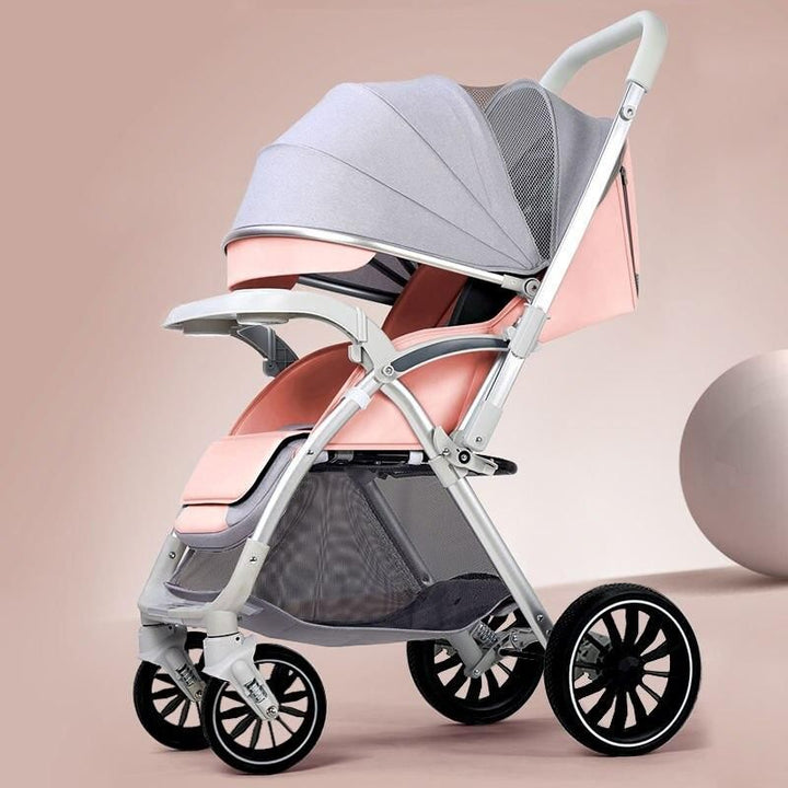 Bi-directional High Landscape Baby Stroller - Lightweight and Foldable