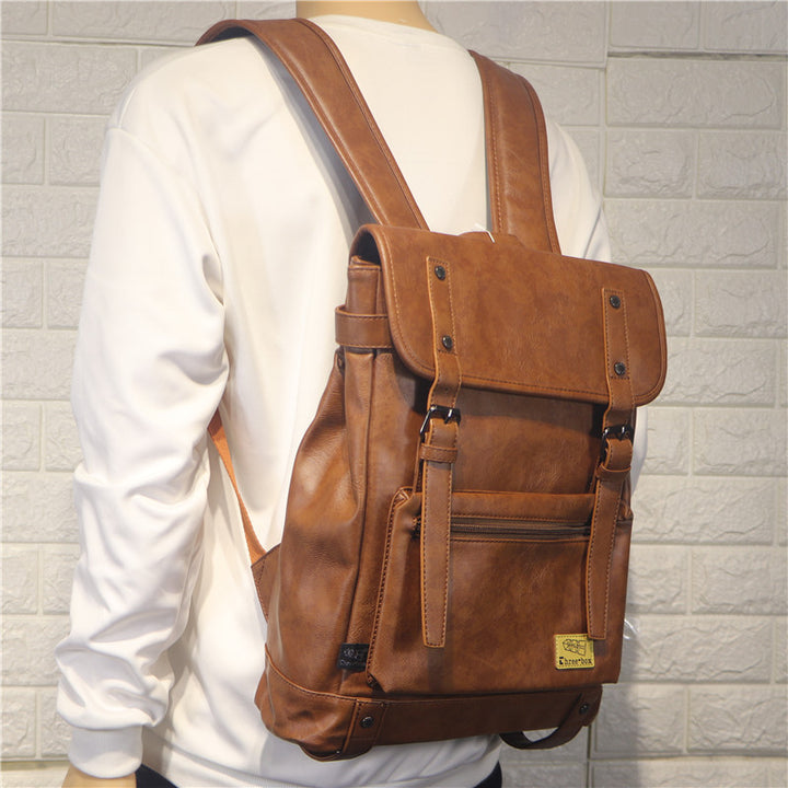 New Men's Backpack Casual College Style Portable