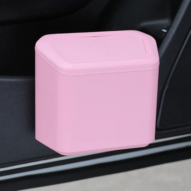 Compact Pressing Car Trash Bin