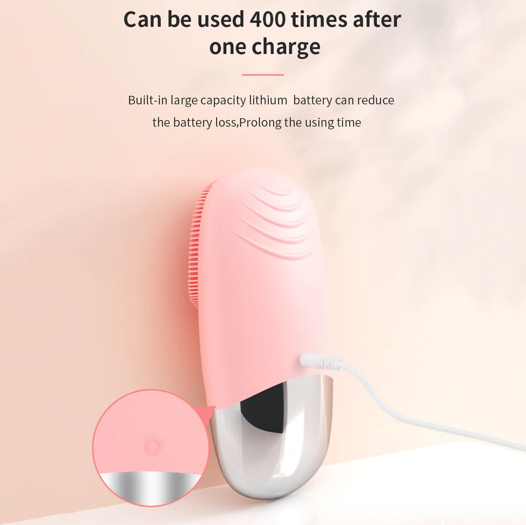 Ultrasonic Silicone Facial Cleansing Brush