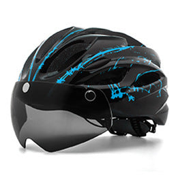 Bicycle Riding Protective Helmet Belt Goggles