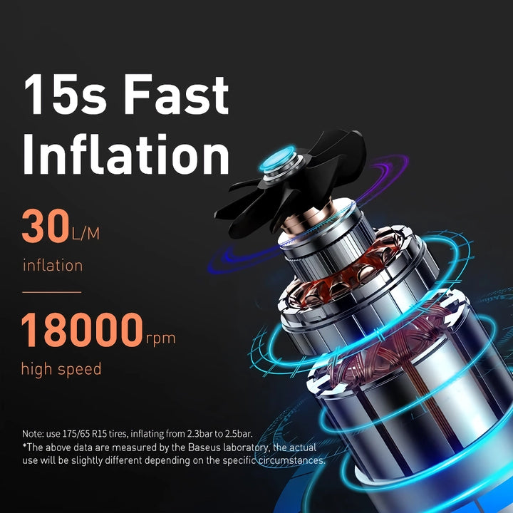 Portable Air Compressor Pump for Car, Motorcycle, Bicycle - Digital Display Tire Inflator