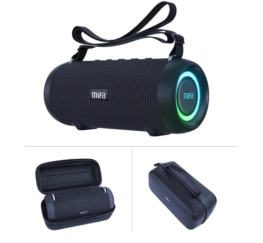 Portable 60W High-Power Bluetooth Speaker with Dynamic Light Display and IPX8 Waterproof