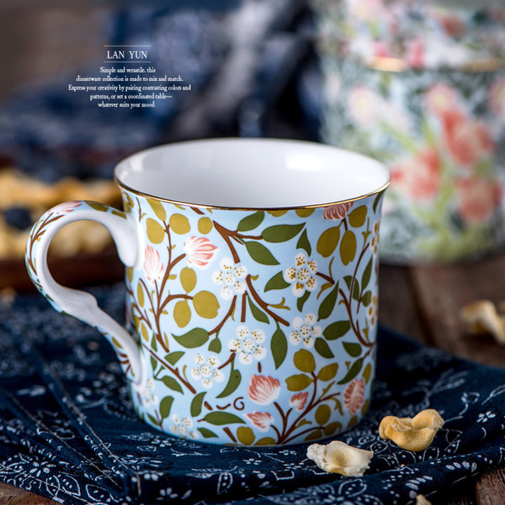 European Blue And White Mug