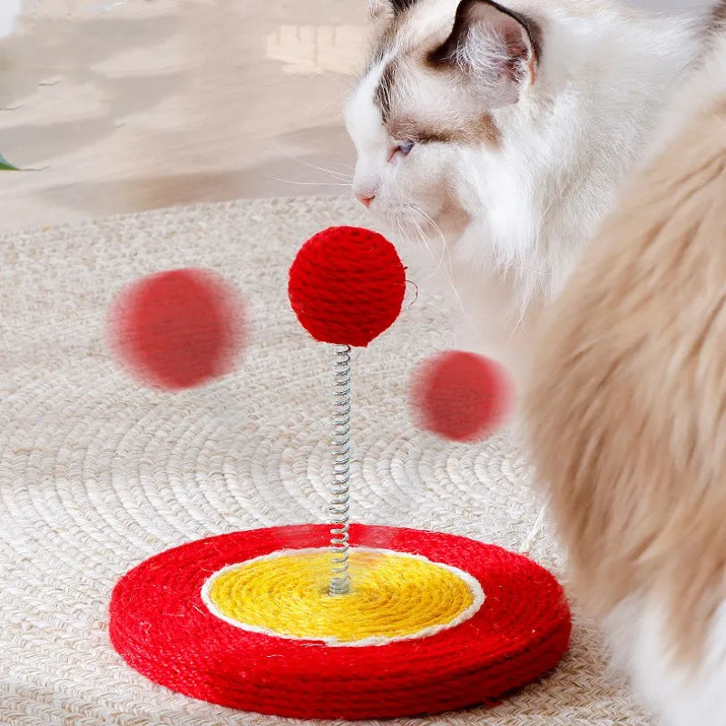 Cat Scratch Board with Sisal Ball Toy