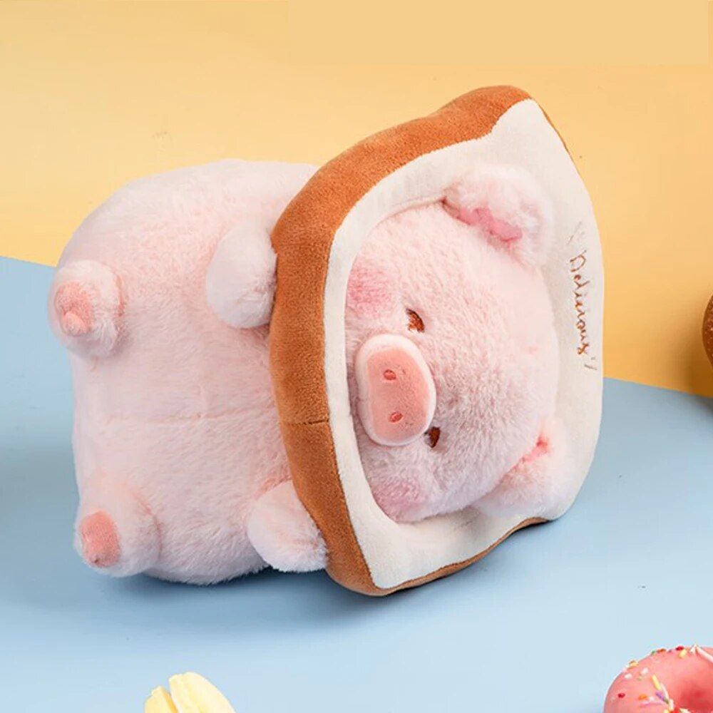 Kawaii Lulu Pig Bread Plush Toy - Adorable Stuffed Animals for Kids