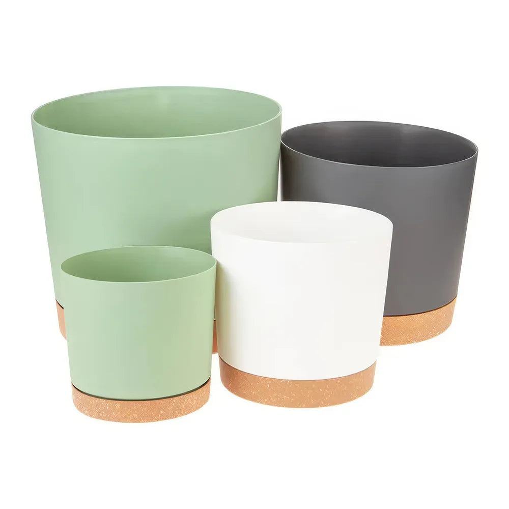 Modern Matte Finish Plant Pots with Drainage