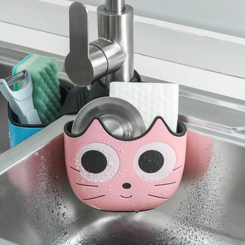 Creative Cartoon Cat Sink Drainage Bag