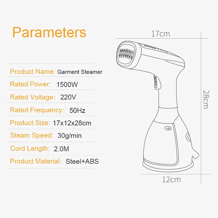 Quick-Heat Handheld Garment Steamer