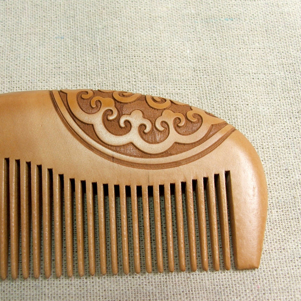 Peach Wood Hair Brush