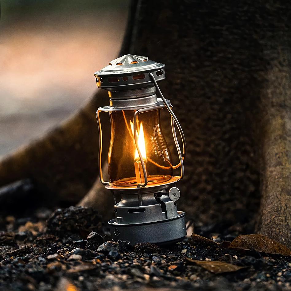 Portable Vintage Kerosene Camping Oil Lamp