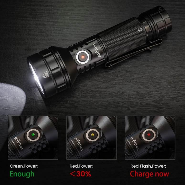 Rechargeable 2100lm High-Power LED Flashlight