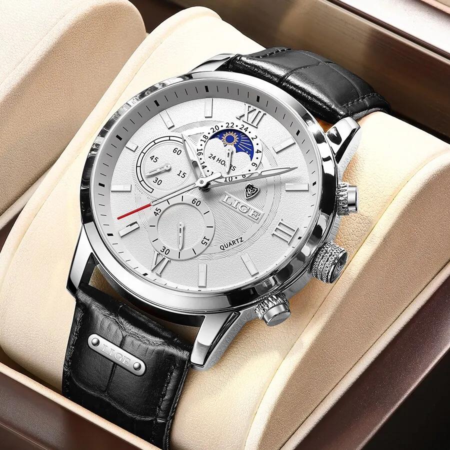 Luxury Casual Leather Quartz Men's Watch