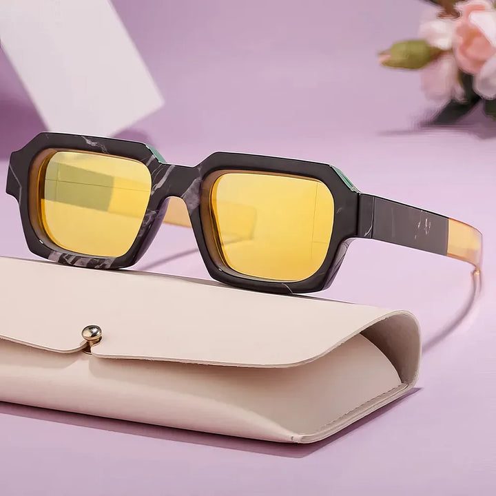 Stylish Retro Rectangle Sunglasses