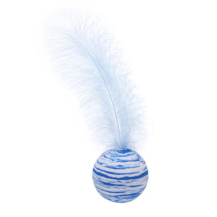 Striped Ball Interactive Cat Training Toy