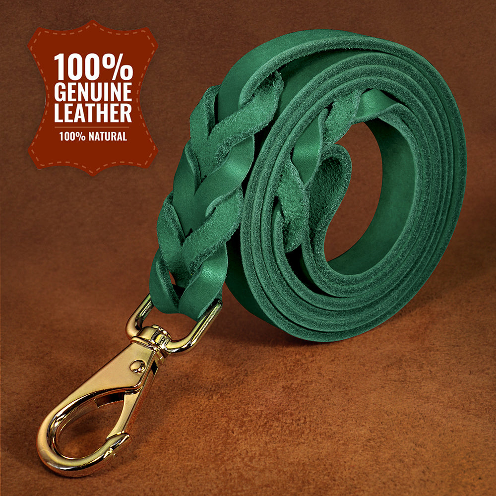 1.5m Genuine Leather Dog Leash