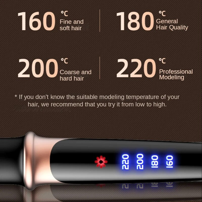 Professional Hair Straightener and Curler with Negative Ion and Infrared Technology