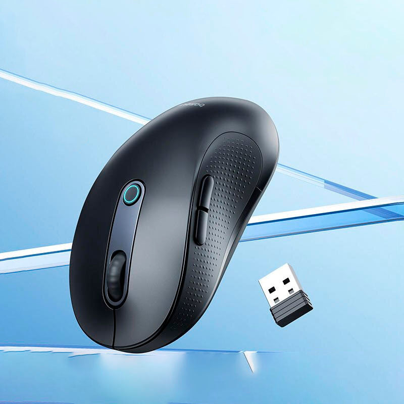 Wireless Bluetooth 5.2 Mouse 4000DPI - Ergonomic Design with 6 Quiet Buttons for Multi-Device Compatibility