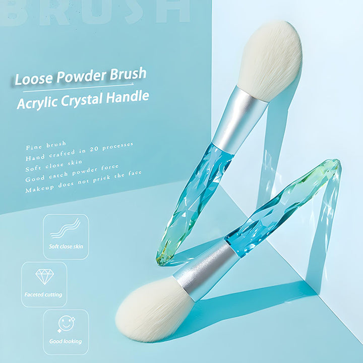 Crystal Handle Powder Makeup Brush