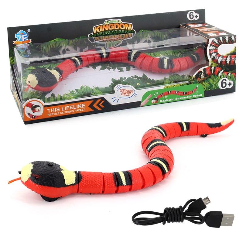 USB Rechargeable Smart Sensing Snake Toy for Cats & Dogs