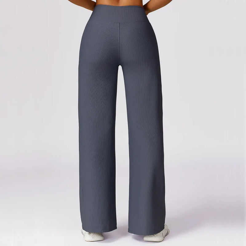 High Waisted Quick-Dry Flared Yoga Pants