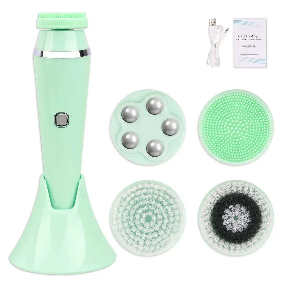 4-in-1 Electric Facial Cleansing Brush