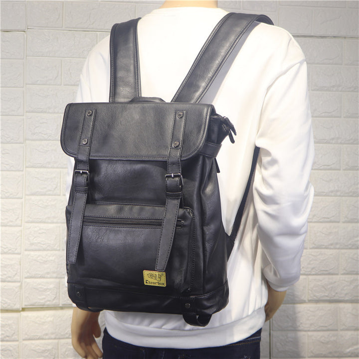 New Men's Backpack Casual College Style Portable