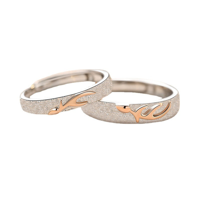 The Sterling Silver Ring Does Not Fade And Has A Niche Design Sense