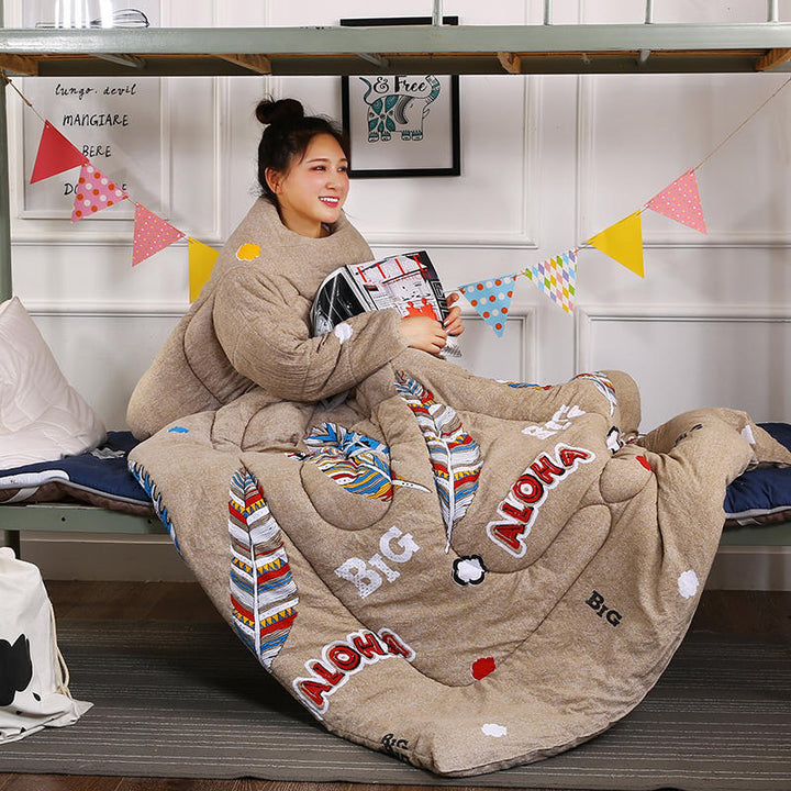 Lazy One-piece Quilt Thickened Warm