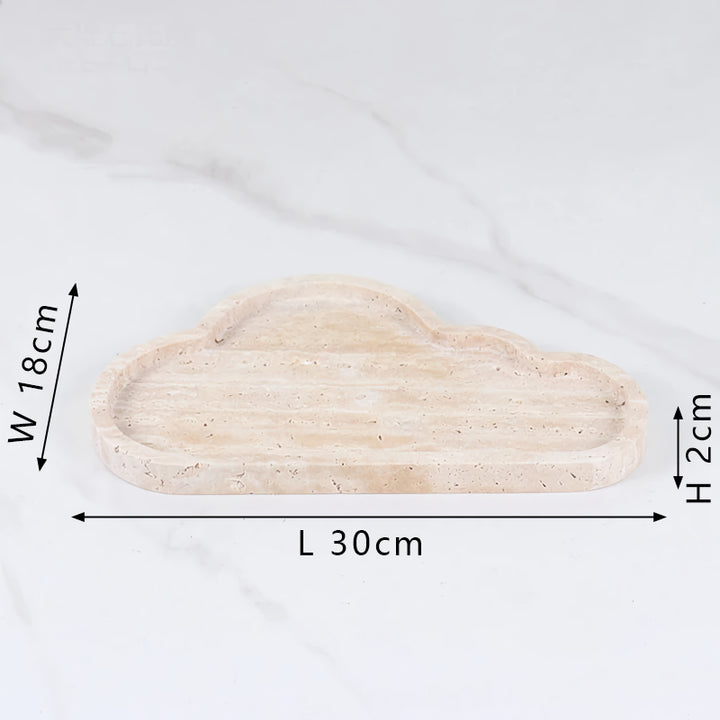 Cloud Shap Natural Marble Vanity Tray