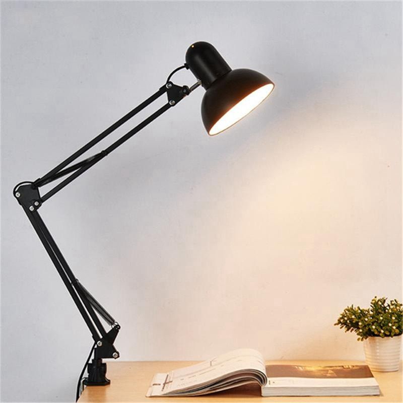 Flexible Swing Arm Desk Lamp with Clamp Mount