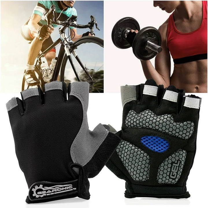 Unisex Breathable Half-Finger Cycling Gloves