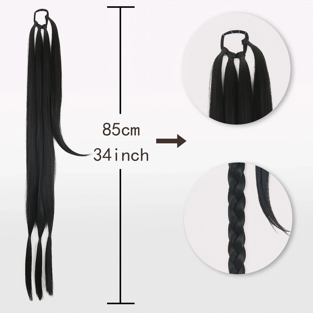 Synthetic Braided Ponytail Hair Extension