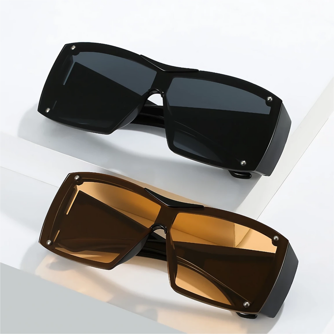 Oversized Square Sunglasses with UV400 Lenses